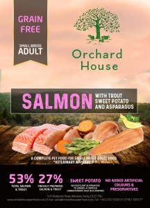 Grain Free Salmon Trout Sweet Potato & Asparagus - Small Breed - Adult